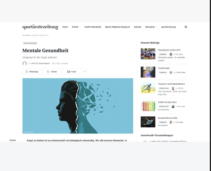 sportärztezeitung — Mentale Gesundheit