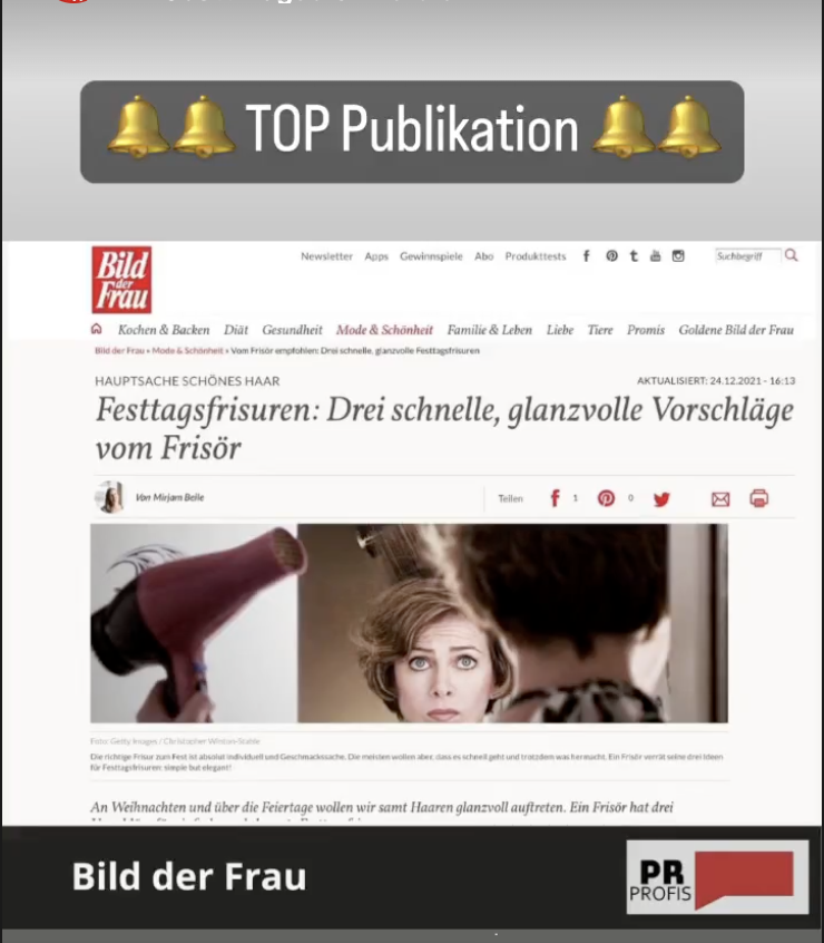 Bild der Frau — Festtagsfrisuren vom Frisör